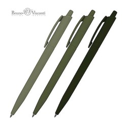 Ручка автоматическая шариковая 0.5мм "SlimClick. Verde" синяя 20-0508 Bruno Visconti