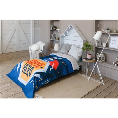 Покрывало 1.5-спальное «Этель» Super hero, 145×210 см, микрофибра
