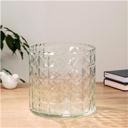 Ваза «Эмилия-1», 4.7 л, 19.5×19.5 см, стекло, прозрачная