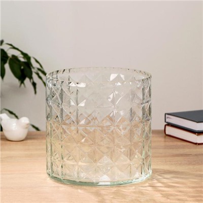 Ваза «Эмилия-1», 4.7 л, 19.5×19.5 см, стекло, прозрачная