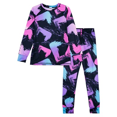 Термокомплект трикотажный для девочек: брюки, толстовка