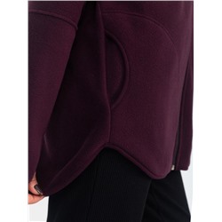 Толстовка флисовая "РОУЗ" (Винный)