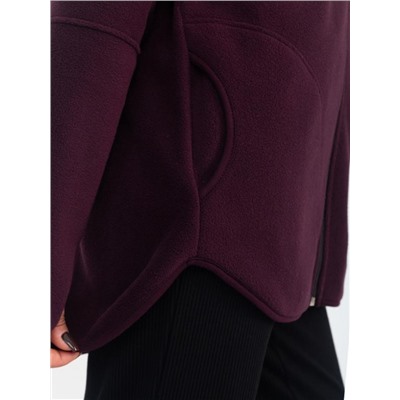 Толстовка флисовая "РОУЗ" (Винный)