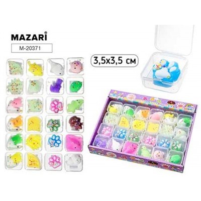 Моти-антистресс (тянучка) АССОРТИ 3,5х3,5 см M-20371 Mazari