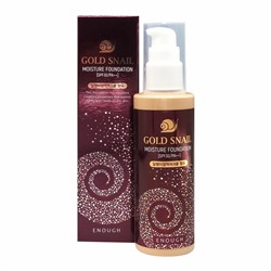 521183 Enough Тональный крем для лица с муцином улитки №21 / Gold Snail Moisture Foundation SPF30, 100 мл