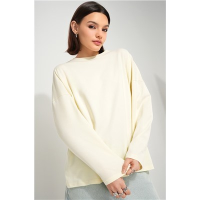 Женский лонгслив оверсайз Happyfox