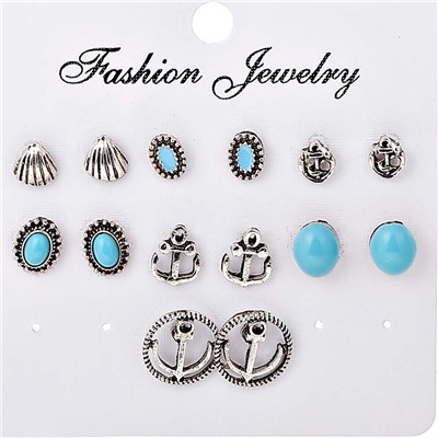 Акц -12% Серьги-пуссеты на гвоздиках арт. 11 7092 (id 249014)