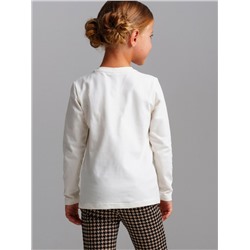 Фуфайка трикотажная для девочек (футболка с длинными рукавами)