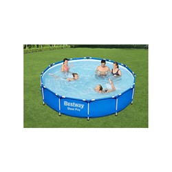 УЦЕНКА Бассейн каркасный Steel Pro, 366×76 см, фильтр-насос, круглый, 56681 Bestway