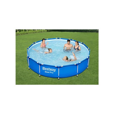 УЦЕНКА Бассейн каркасный Steel Pro, 366×76 см, фильтр-насос, круглый, 56681 Bestway