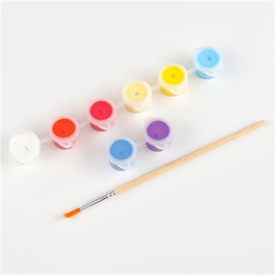 Картина по номерам на новый год на холсте с подрамником «Змейка в шапочке», 21×15 см