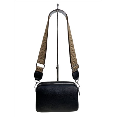 Женская сумка из искусственной кожи, цвет черный