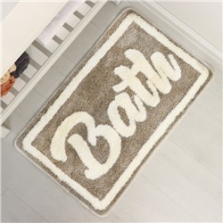 Коврик для ванной и туалета SAVANNA Bath, 50×80 см, бежевый