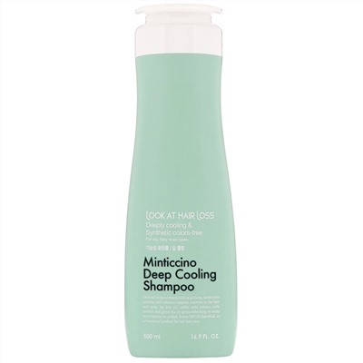 Doori Cosmetics, Look At Hair Loss, Minticcino, охлаждающий шампунь, 500 мл