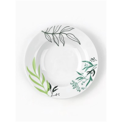 Тарелка суповая керамическая «Природные мотивы», d=21 см