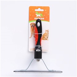 Расчёска перпендикулярная, 16×18.5 см, чёрно-красная