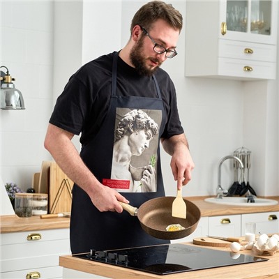 Фартук кухонный мужской «Этель. Щепоточку розмарина» 70×60 см, 100% хлопок, саржа 190 г/м²