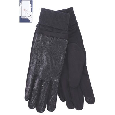 Перчатки жен. LuMeiJia 3 иск.кожа/сенсор