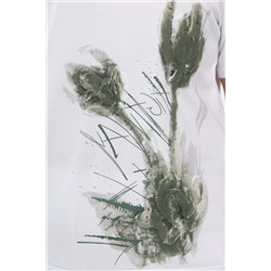 Блуза Лотус НЬЮ (белая/хаки) Б13976-20М