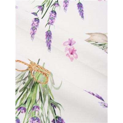 Набор салфеток с декоративными кольцами «Этель» Lavender, 40×40 см - 2 шт., 100% хлопок, саржа