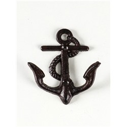 Настенный крючок декоративный «Якорь», металл, 13.5×12×3.5 см