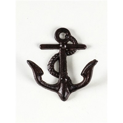 Настенный крючок декоративный «Якорь», металл, 13.5×12×3.5 см
