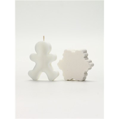 URAL LAB Минимал НГ Набор бомбочка снежинка и фигурная свеча пряня