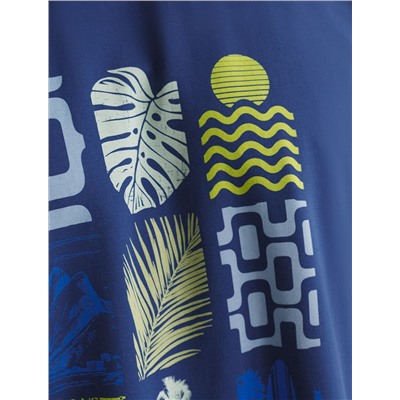 Свободная футболка  с авторским принтом