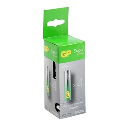 Батарейка алкалиновая GP Super, AAA, LR03-40BOX, 1.5В, набор 40 шт.