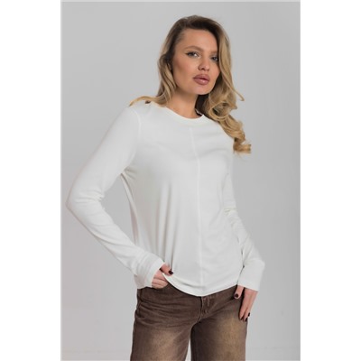 Лонгслив из кулирки с лайкрой М326003м