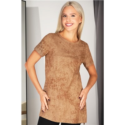 Женская удлиненная футболка с разрезами Happyfox