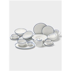 Салатник Magistro Blue Lagoon, 450 мл, 13×6.3 см, фарфор, белый