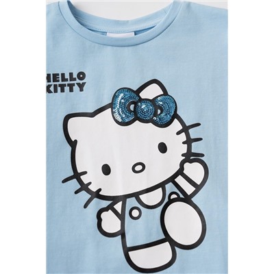 Комплект трикотажный для девочек: фуфайка (футболка), шорты PLAYTODAY, 1240136