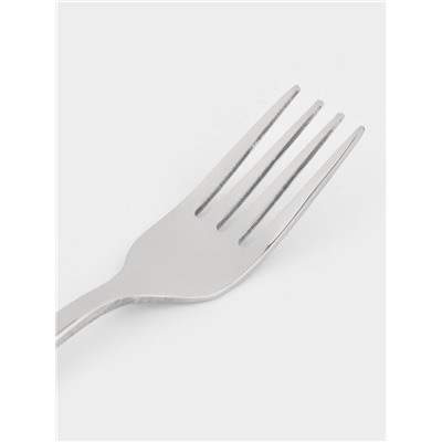 Вилка десертная Magistro «Эми», длина 15.5 см, нержавеющая сталь, серебристая