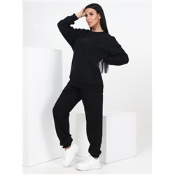 Грина - худи утепленная черный