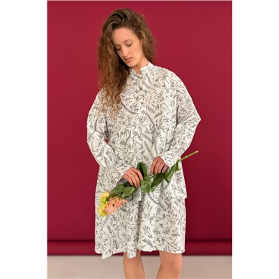 Платье  PUFF059/07/Белый, черный