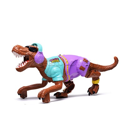 Динозавр "Хип хоп" р/у (ходит, распыляет пар) в коробке