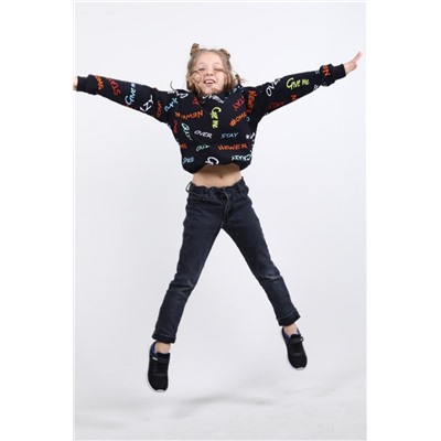 Толстовка 15413 детская (Черный)