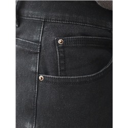 Джинсы утепленные прямые из эластичного денима с мягким флисом