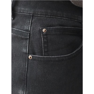 Джинсы утепленные прямые из эластичного денима с мягким флисом