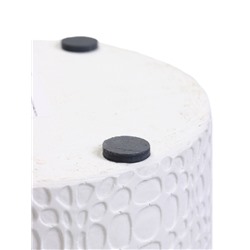 УЦЕНКА Горшок цветочный «Иллюзия» белый цилиндр №2, 2 л