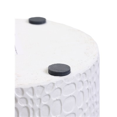 УЦЕНКА Горшок цветочный «Иллюзия» белый цилиндр №2, 2 л