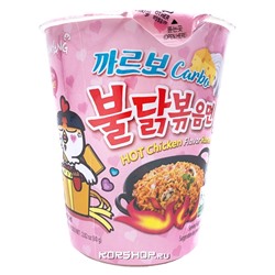 Лапша б/п Острая Курица Карбонара Hot Chicken Carbonara Samyang, Корея, 80 г Акция