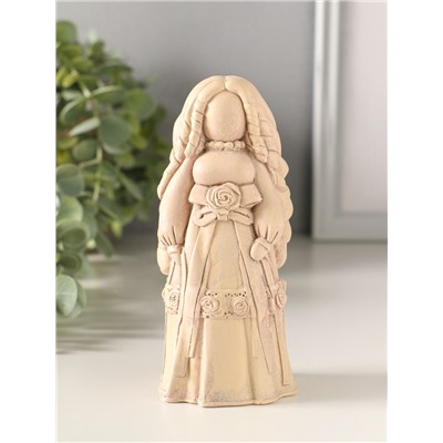 Фигурка - оберег «Берегиня манилка на любовь», 13×5 см, бежевая, с эффектом состаривания