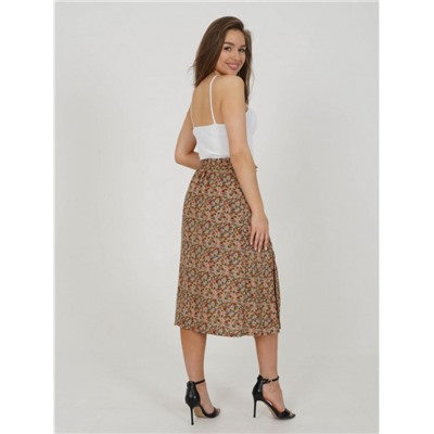 Юбка Хельга (Цветы бежевый)