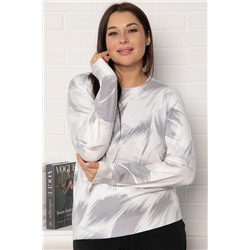 Лонгслив Акцент (серо-белый) Б14957-18М