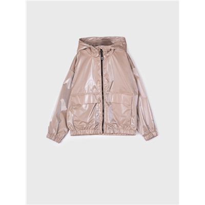 Куртка текстильная с полиуретановым покрытием для девочек (ветровка)
