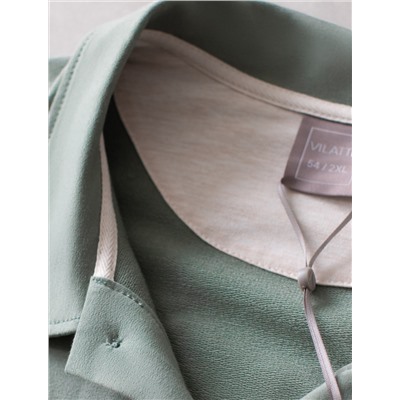 Лонгслив с воротником поло на пуговицах из премиального хлопка с эластаном