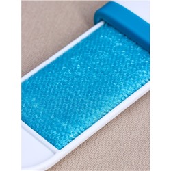 Щётка для удаления шерсти и волос с одежды и мебели, 13.5×6×3 см, цвет синий