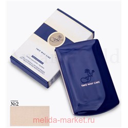 Ffleur Пудра компактная 2 в 1 Two Way Cake тон 02 светло-бежевый